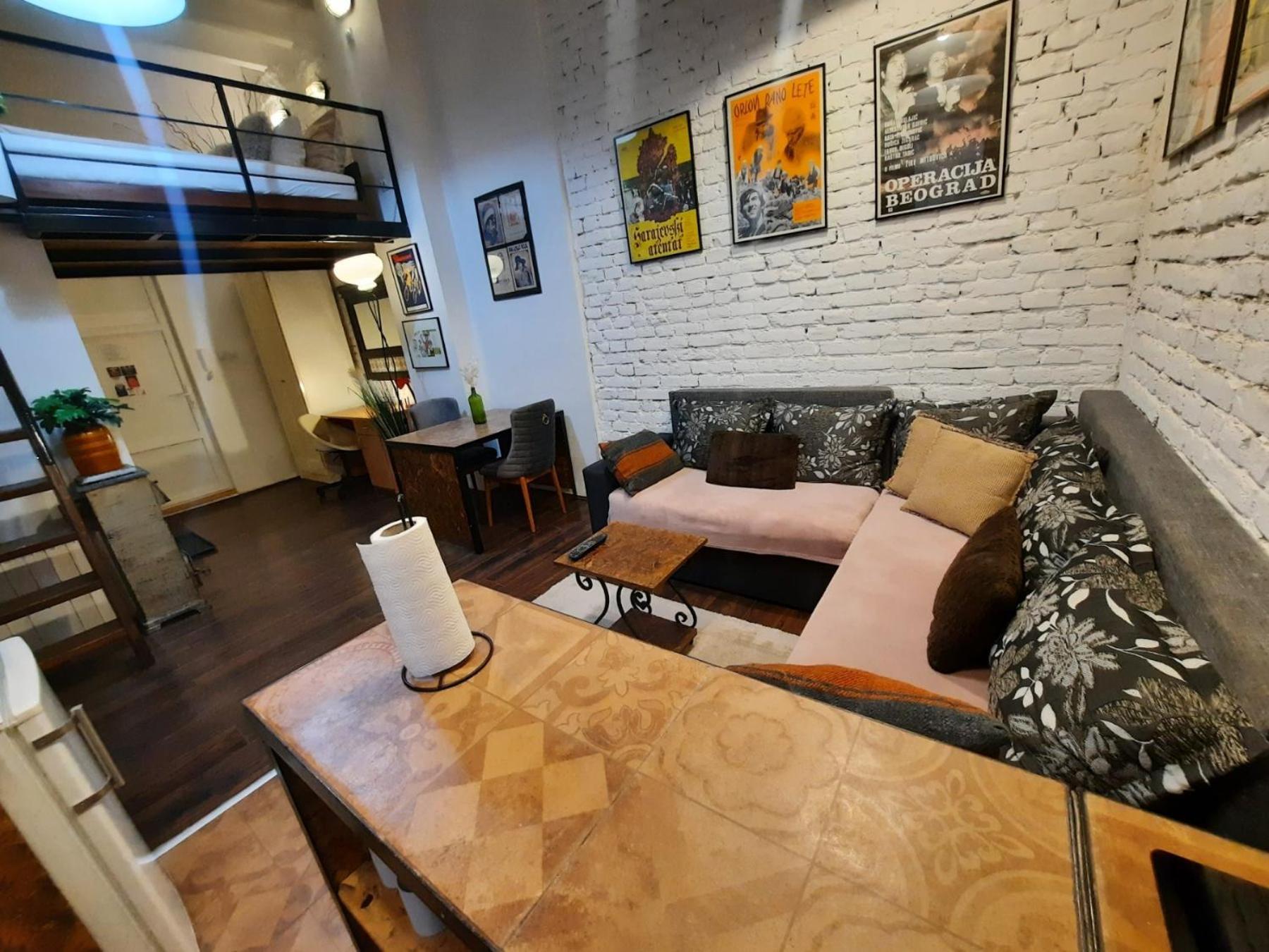 Authentic Belgrade Centre - Split Level Loft With Patio In Courtyard Apartment Exterior photo