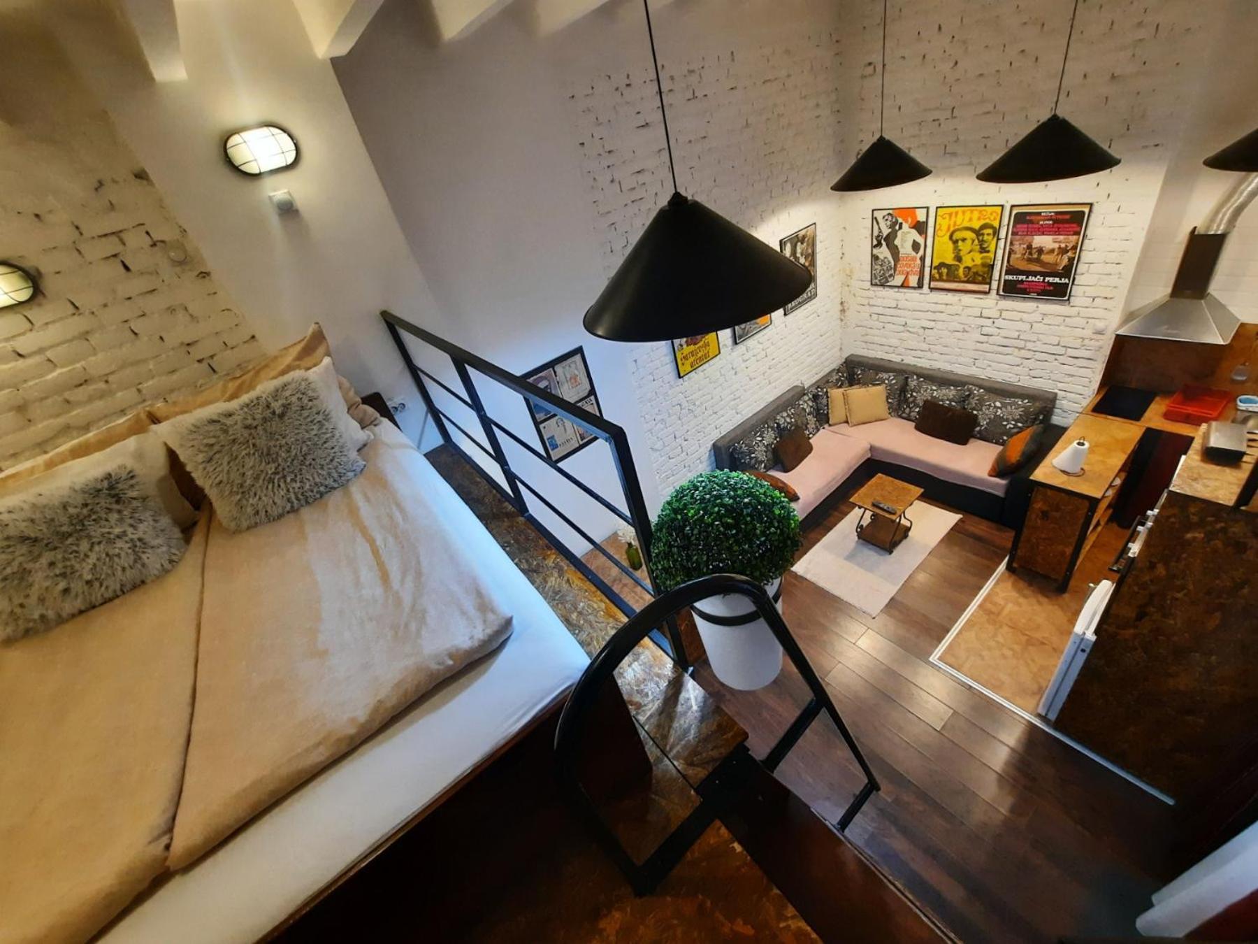 Authentic Belgrade Centre - Split Level Loft With Patio In Courtyard Apartment Exterior photo